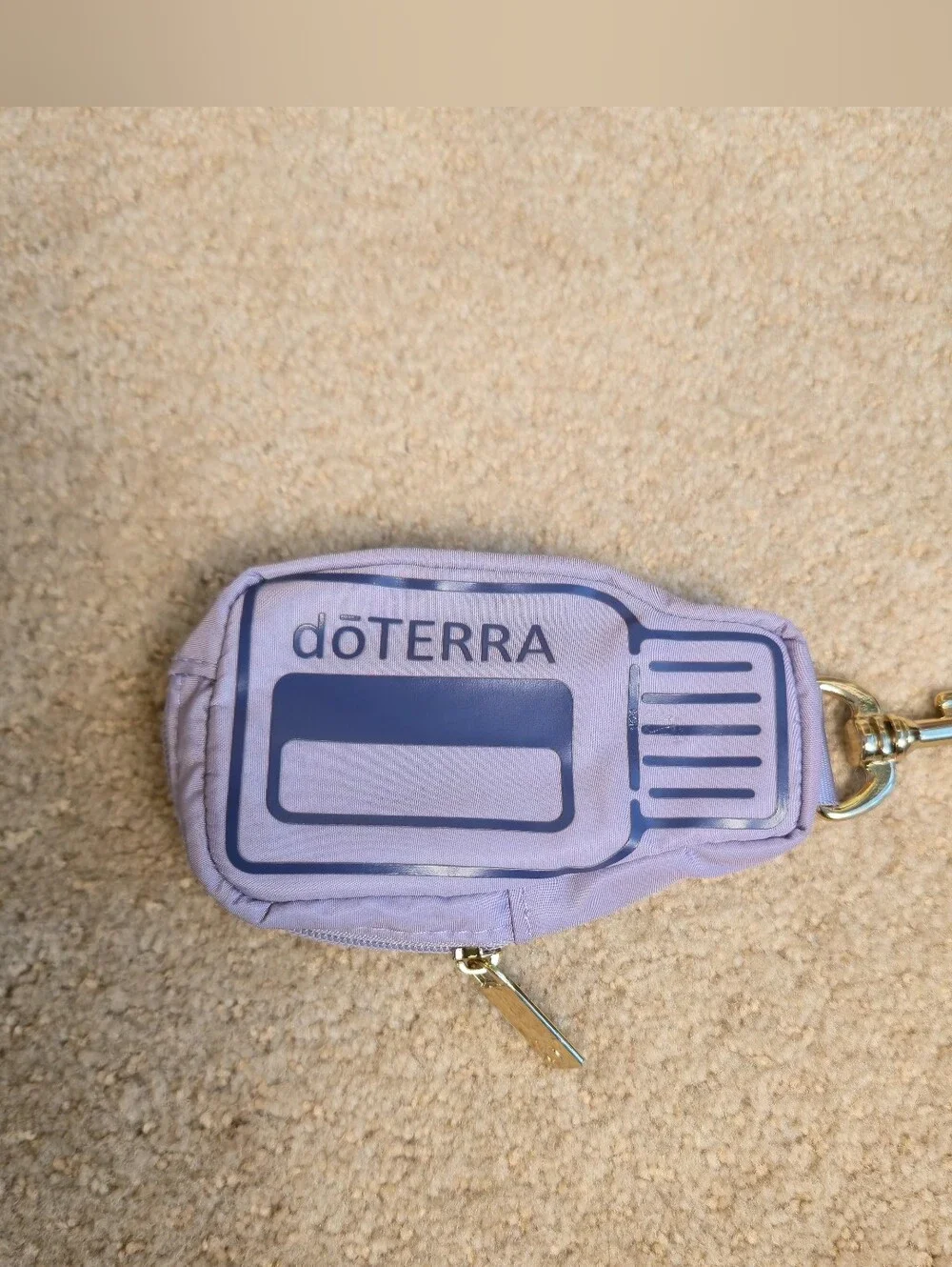 doTerra Purple Essential Oil KeyChain Pouch Case for  Vials 5/8 Dram 2ml Travel